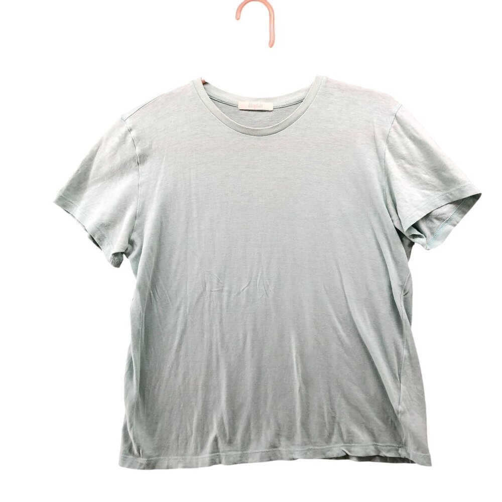 Boyish By Her Organic Cotton Tencel T‎ Shirt Womens S Light Blue Short Sleeve
